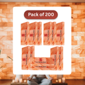 Himalayan Pink Salt Tiles 8x4x1 – 200 Pack for Salt Wall & Sauna