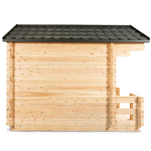 LeisureCraft Georgian Cabin 2–6 Person Outdoor Sauna w/ Porch