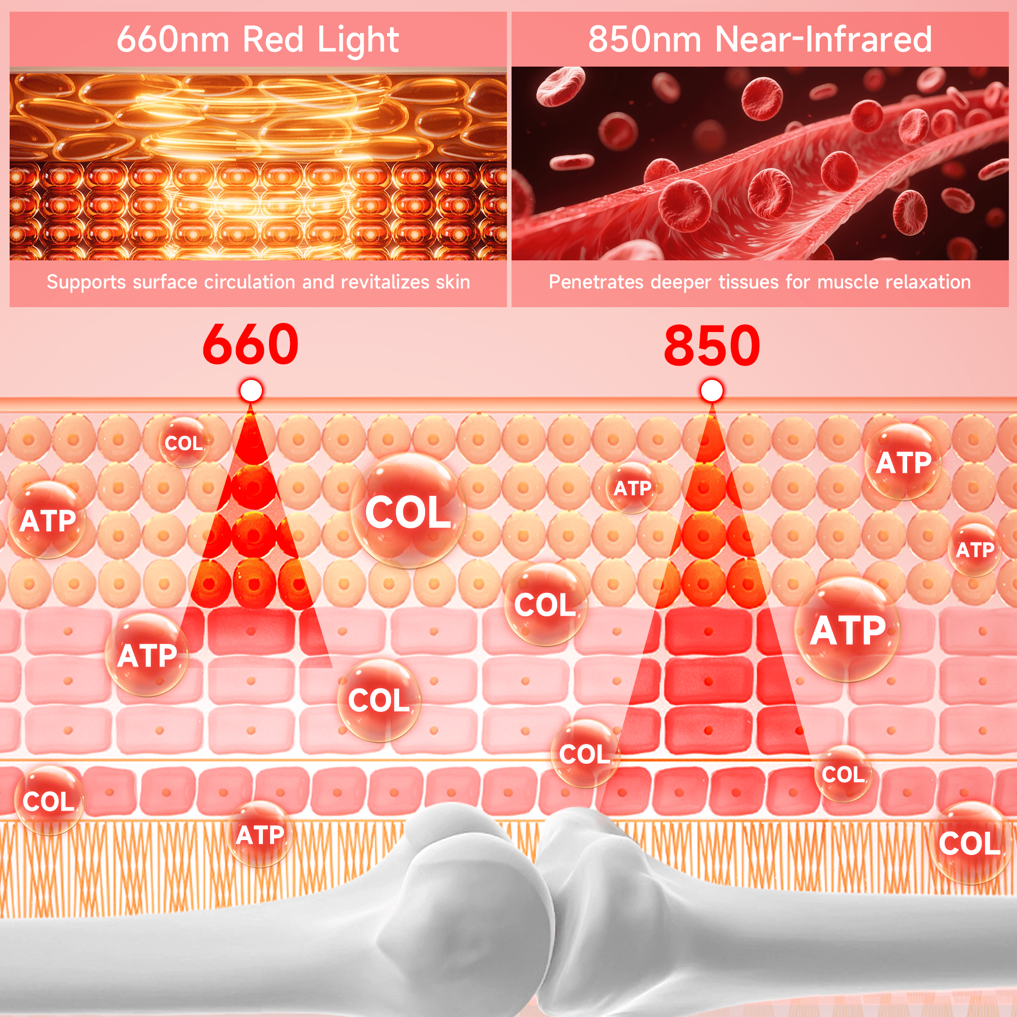 LUMYHEALTH Dual-Pulse Red Light Therapy Mat for Pain Relief