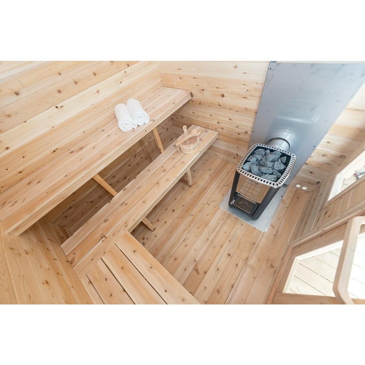 LeisureCraft Canadian Timber Georgian 2–6 Person Cabin Sauna