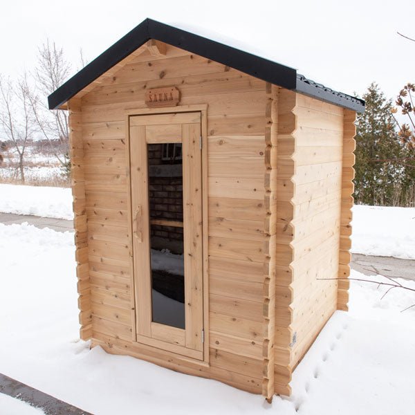 LeisureCraft Canadian Timber Granby Sauna – 2–3 Person Outdoor Cedar Cabin Sauna