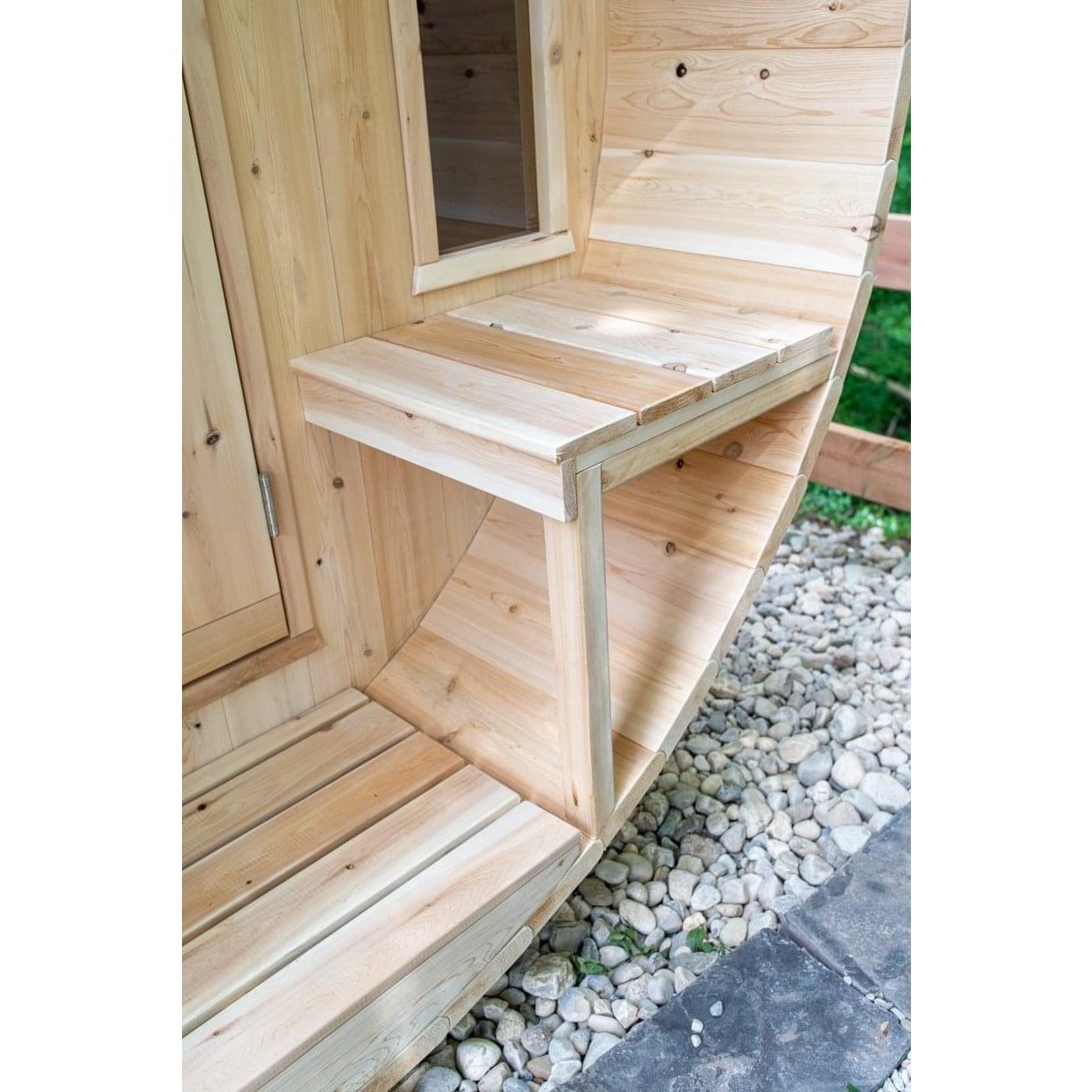 LeisureCraft Canadian Timber Tranquility Sauna (CTC2345W) – 2–6 Person Outdoor Barrel Sauna