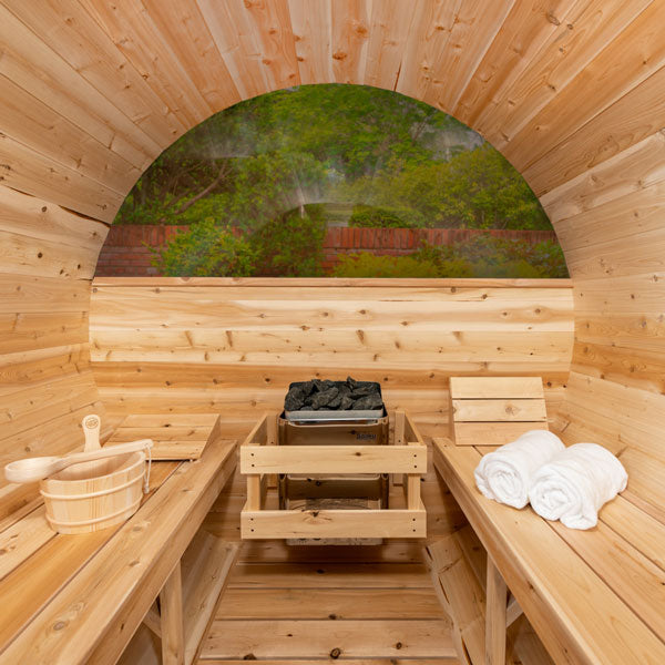 LeisureCraft Serenity MP 2–4 Person Barrel Sauna
