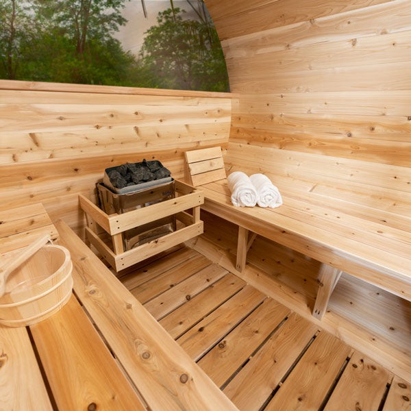 LeisureCraft Tranquility MP 6-Person Barrel Sauna
