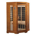 Dynamic Heming Elite 2-Person Corner Ultra Low EMF (Under 3MG) FAR Infrared Sauna (Canadian Hemlock)