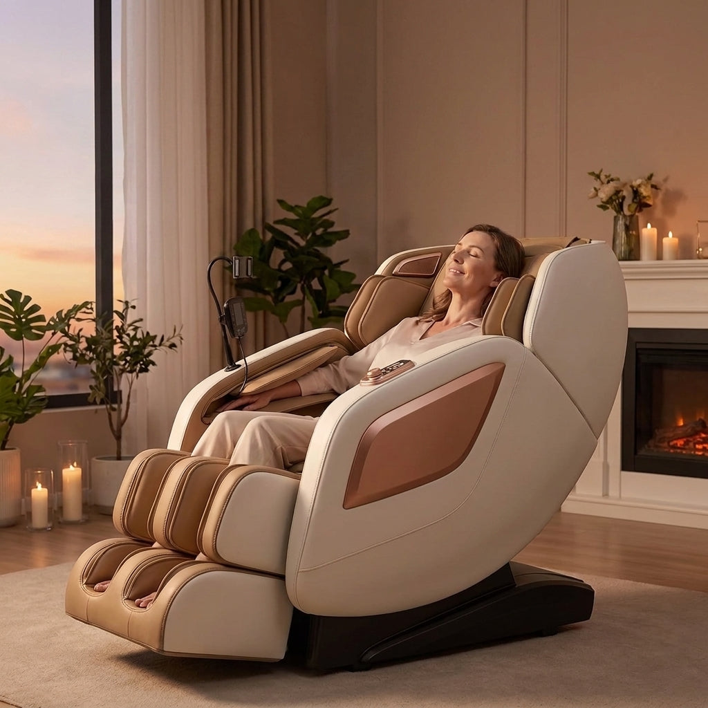 Massage Chair Full Body with Heat, Full Body Zero Gravity Shiatsu Massage Chair
